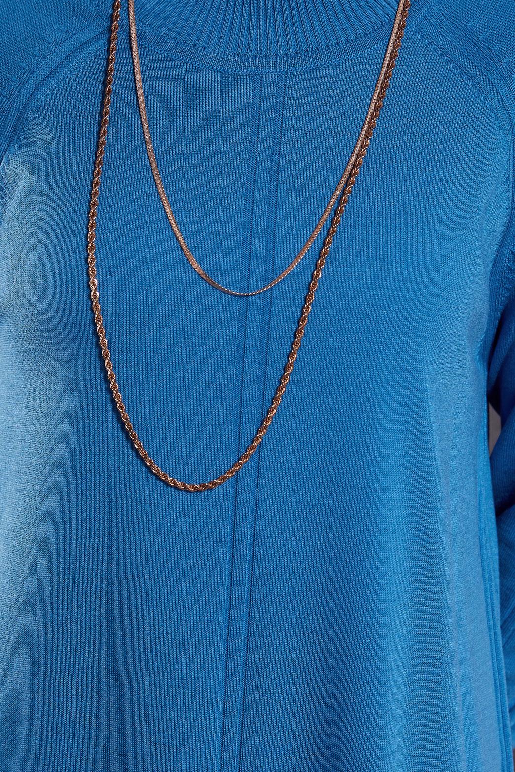 Vêtements hijab BLEU TUNIQUE EN TRICOT 44903