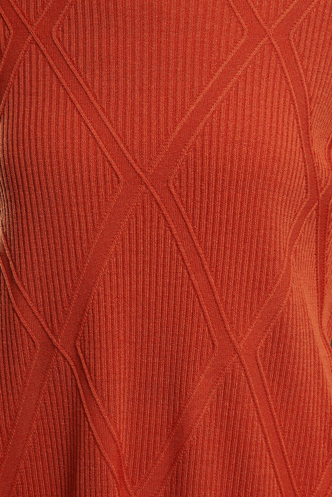 Tesettür giyim TURUNCU TESETTÜR TRİKO TUNİK 44904