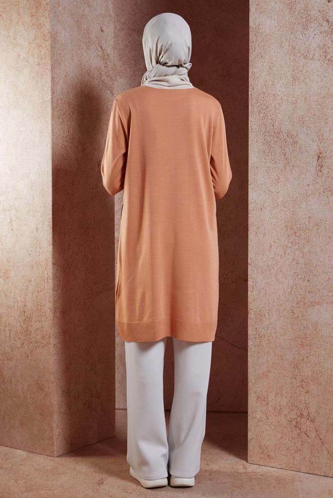 Vêtements hijab ROSE TUNIQUE EN MAILLE COLORÉE 44908 - ALVİNA