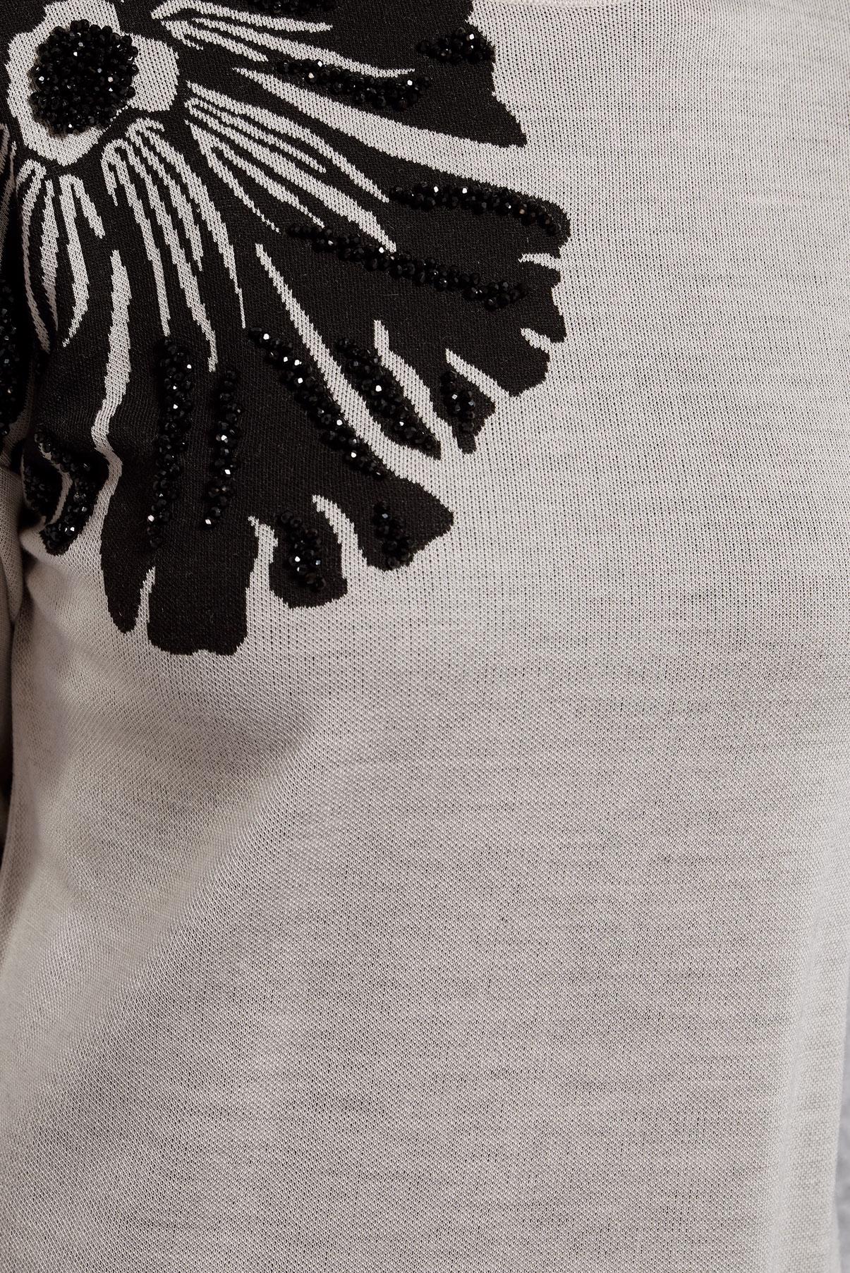 Tesettür giyim GRİ BONCUK İŞLEMELİ TRİKO TUNİK 44914