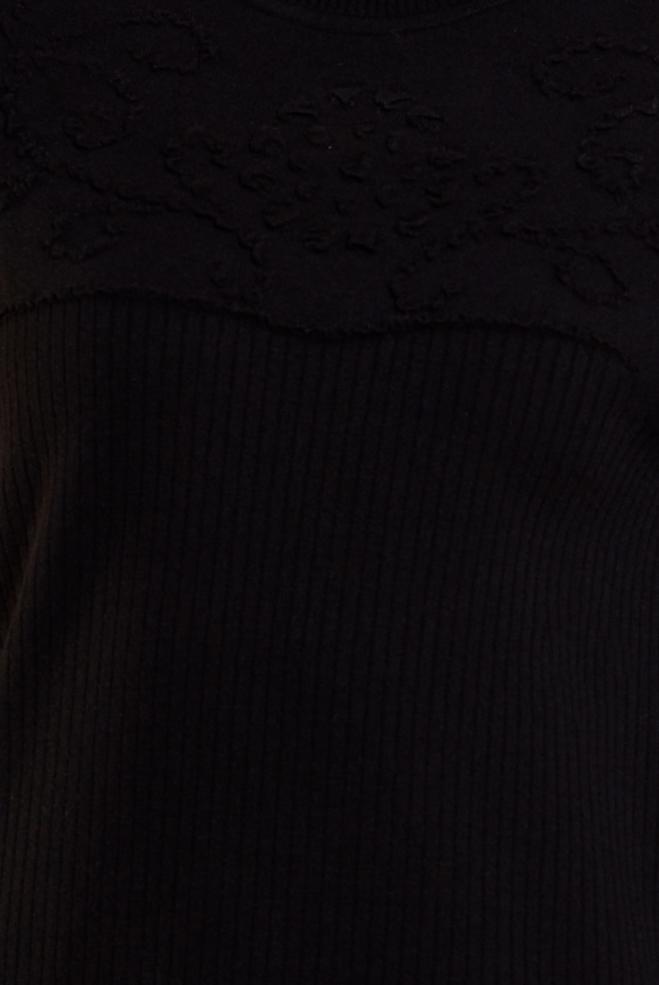 Vêtements hijab NOIR TUNIQUE EN TRICOT 44918 - ALVİNA