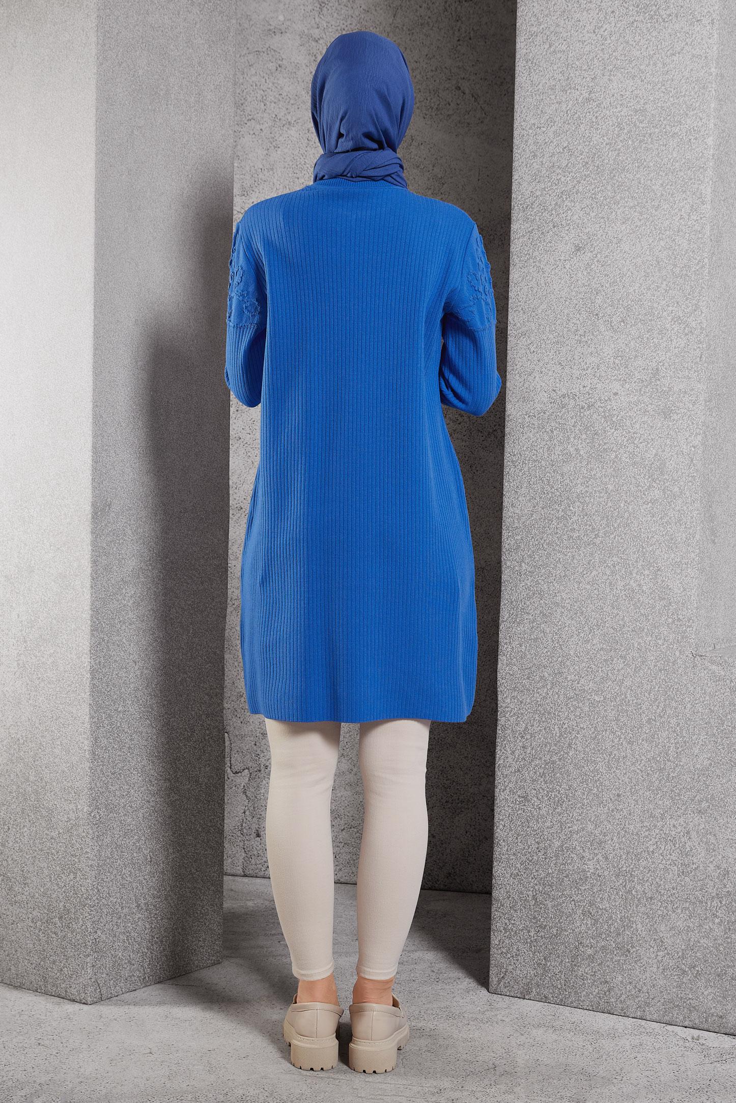 Hijab clothing BLUE KNITWEAR TUNIC 44918
