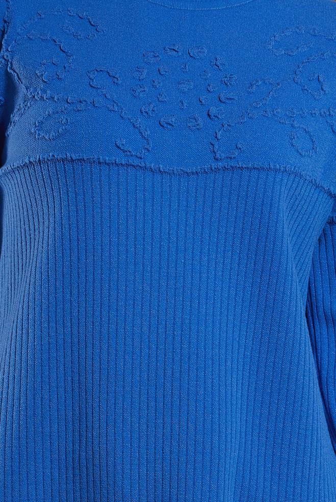 Vêtements hijab BLEU TUNIQUE EN TRICOT 44918 - ALVİNA