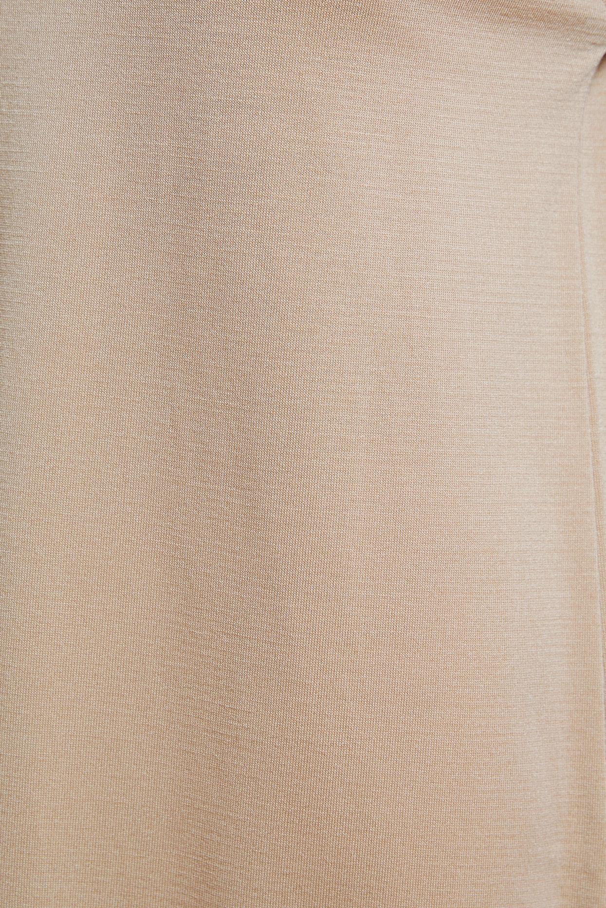 Tesettür giyim BEJ UZUN TRİKO TUNİK 44925