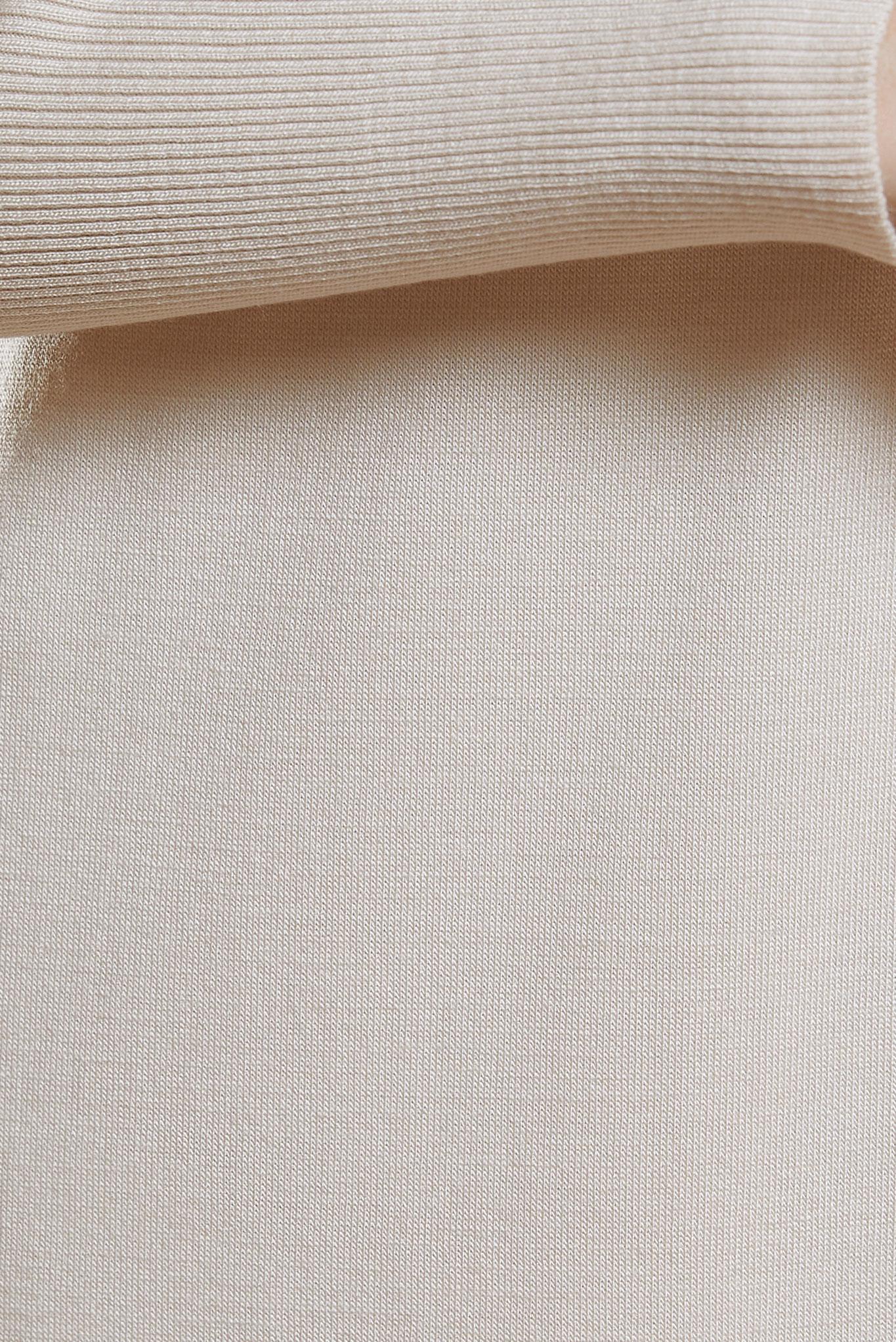 Tesettür giyim BEJ UZUN TRİKO TUNİK 44925