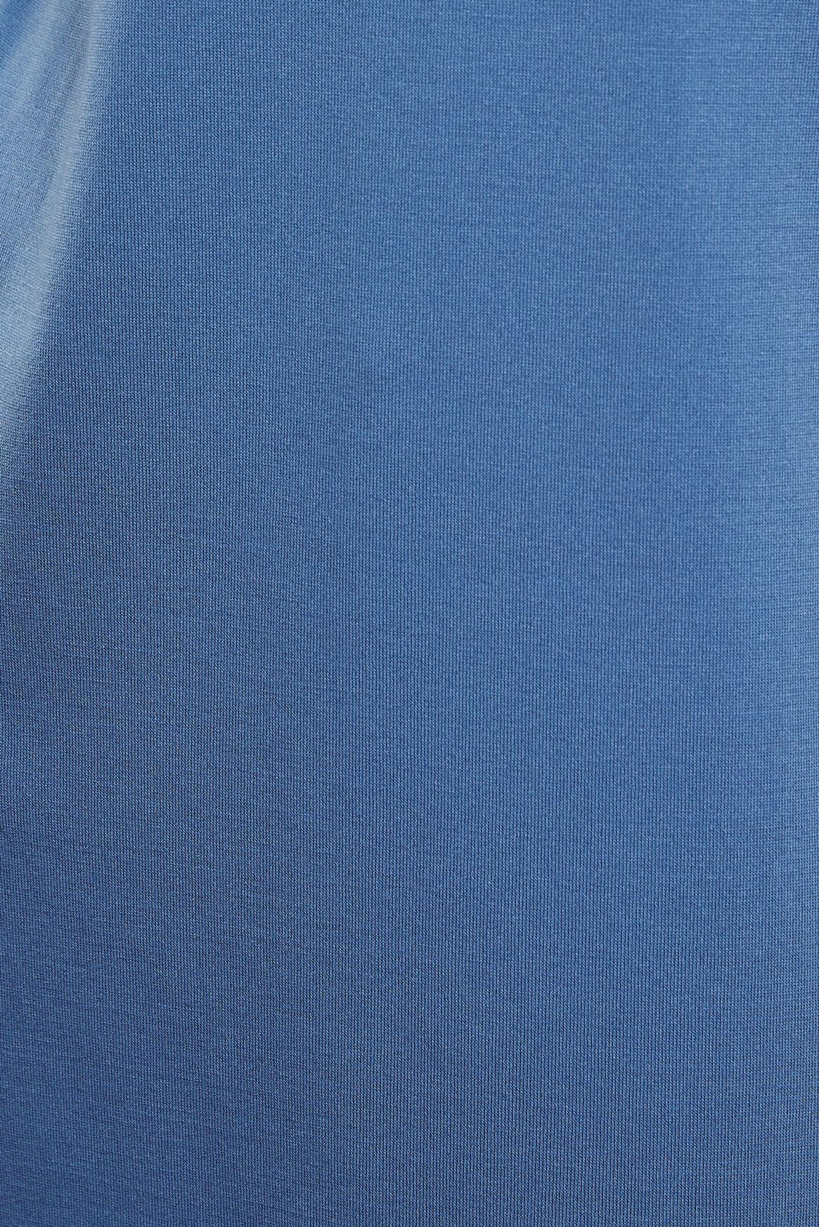 Tesettür giyim MAVİ UZUN TRİKO TUNİK 44925