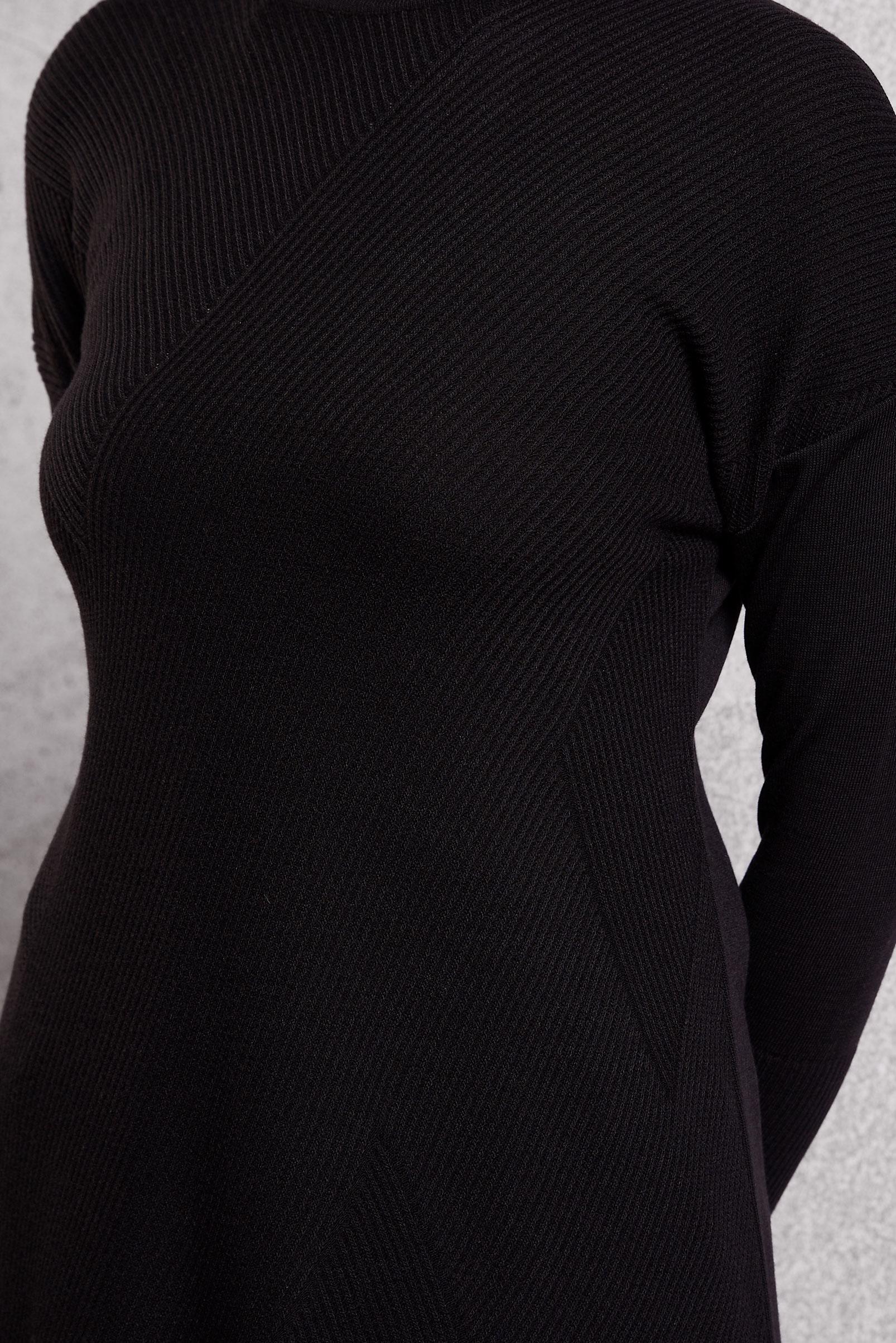 Tesettür giyim SİYAH TRİKO TUNİK 44927