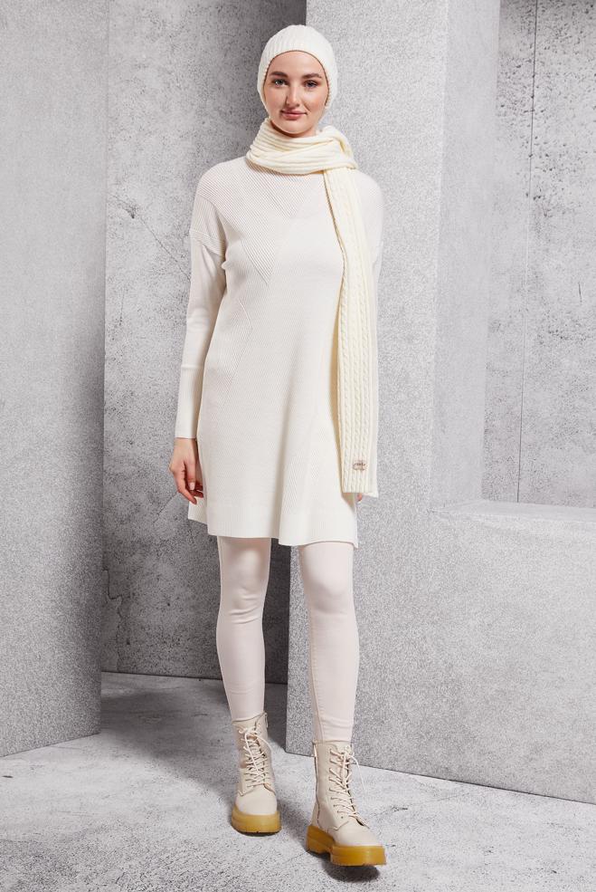 Tesettür giyim  TRİKO TUNİK 44927 - ALVİNA