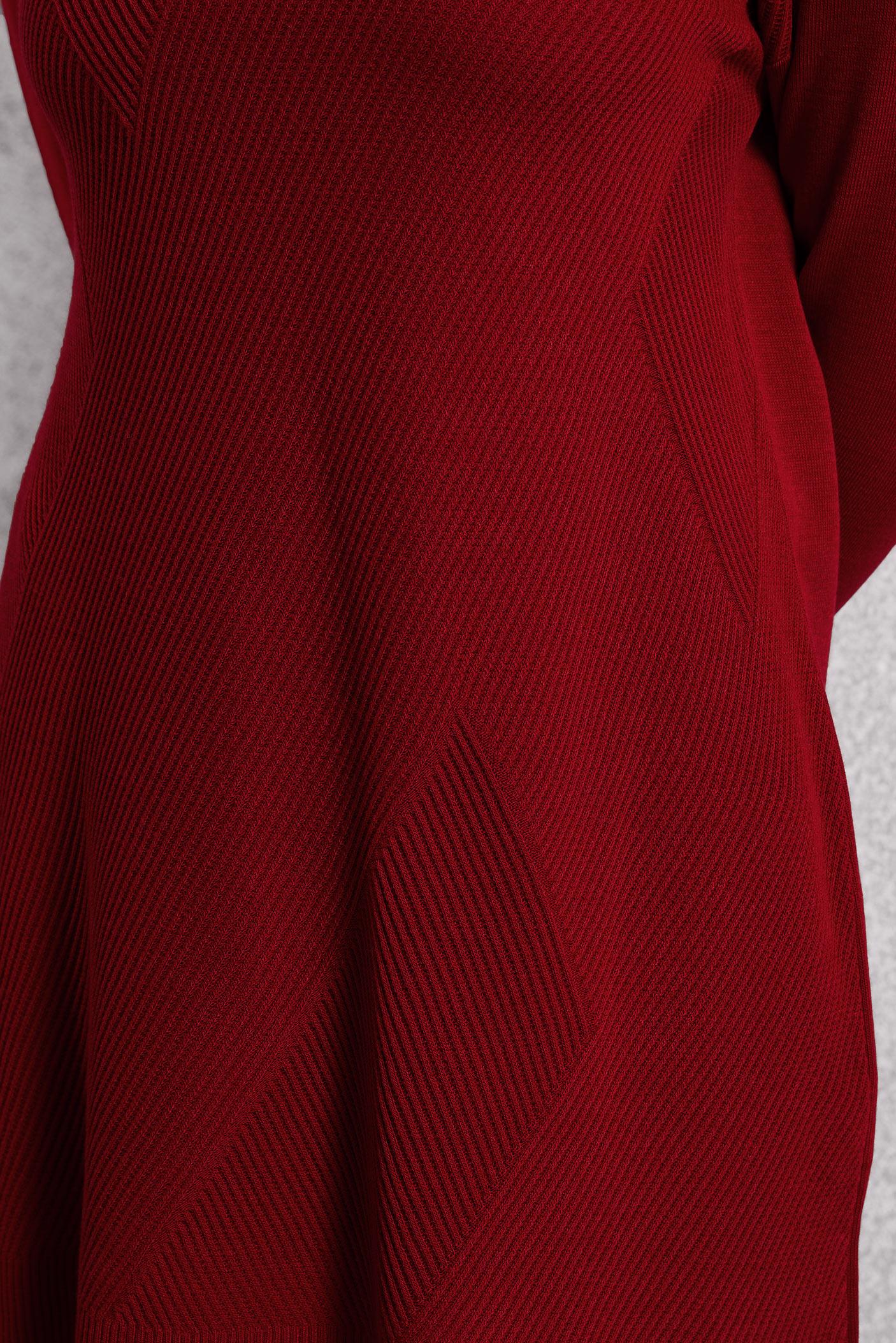 Tesettür giyim KIRMIZI TRİKO TUNİK 44927