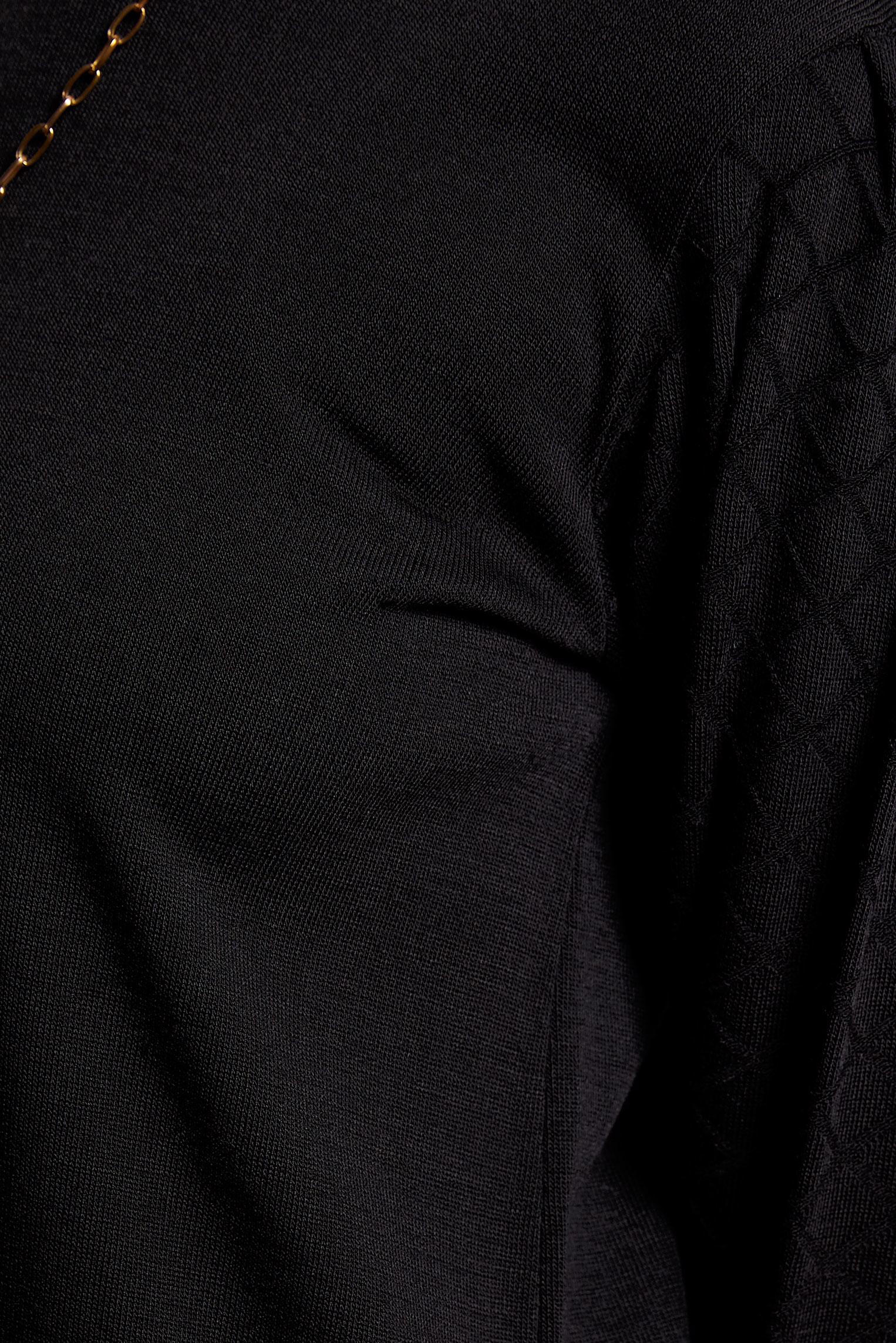 Tesettür giyim SİYAH TRİKO TUNİK 44928