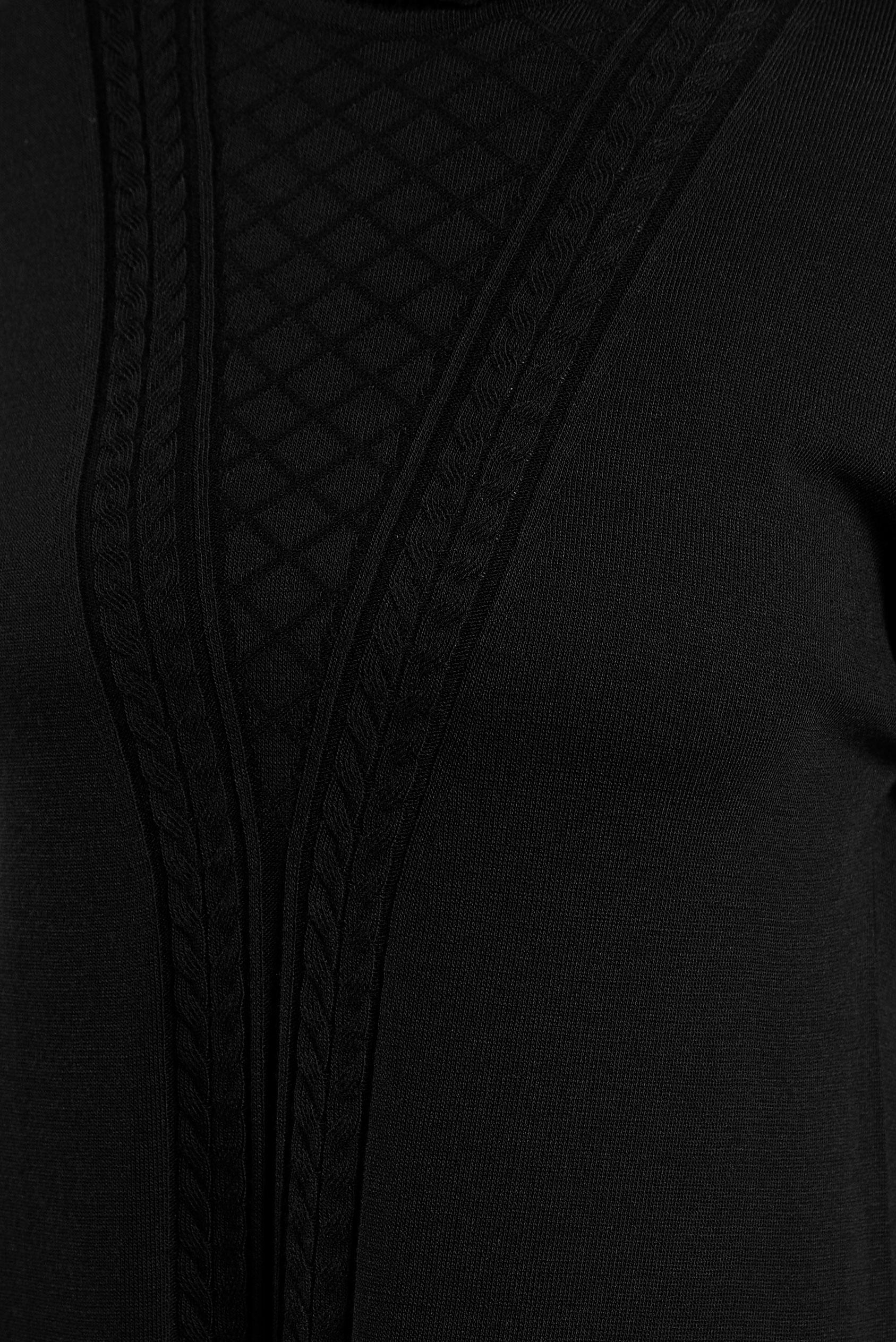 Tesettür giyim SİYAH UZUN TRİKO TUNİK 44929