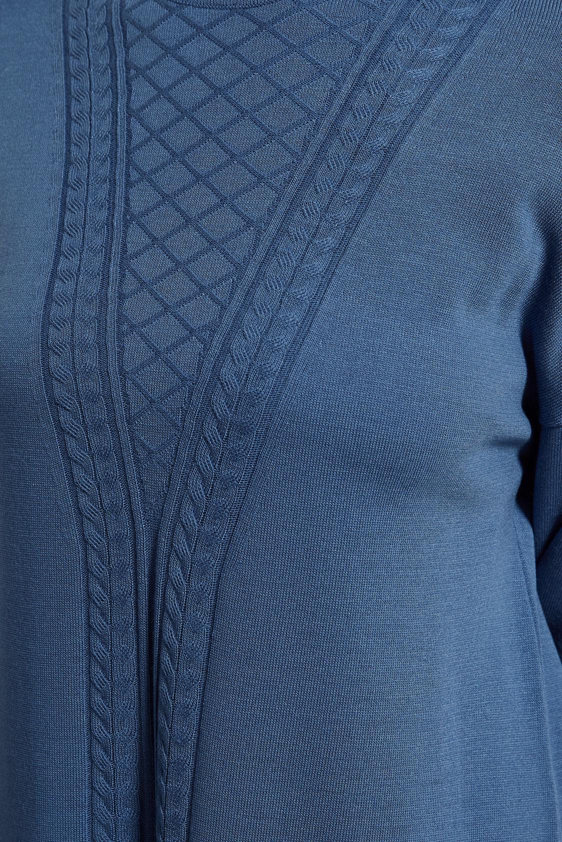 Tesettür giyim MAVİ UZUN TRİKO TUNİK 44929