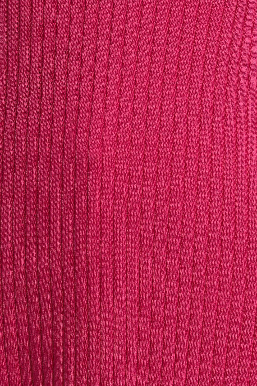 Tesettür giyim FUŞYA BOĞAZLI YAKA TRİKO TUNİK 44930