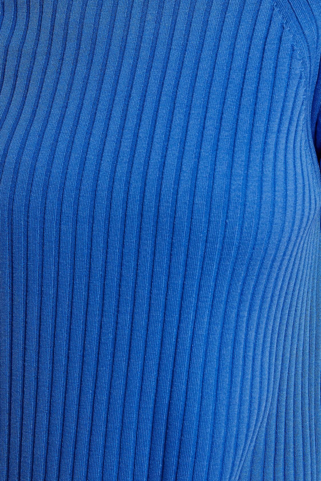 Tesettür giyim MAVİ BOĞAZLI YAKA TRİKO TUNİK 44930