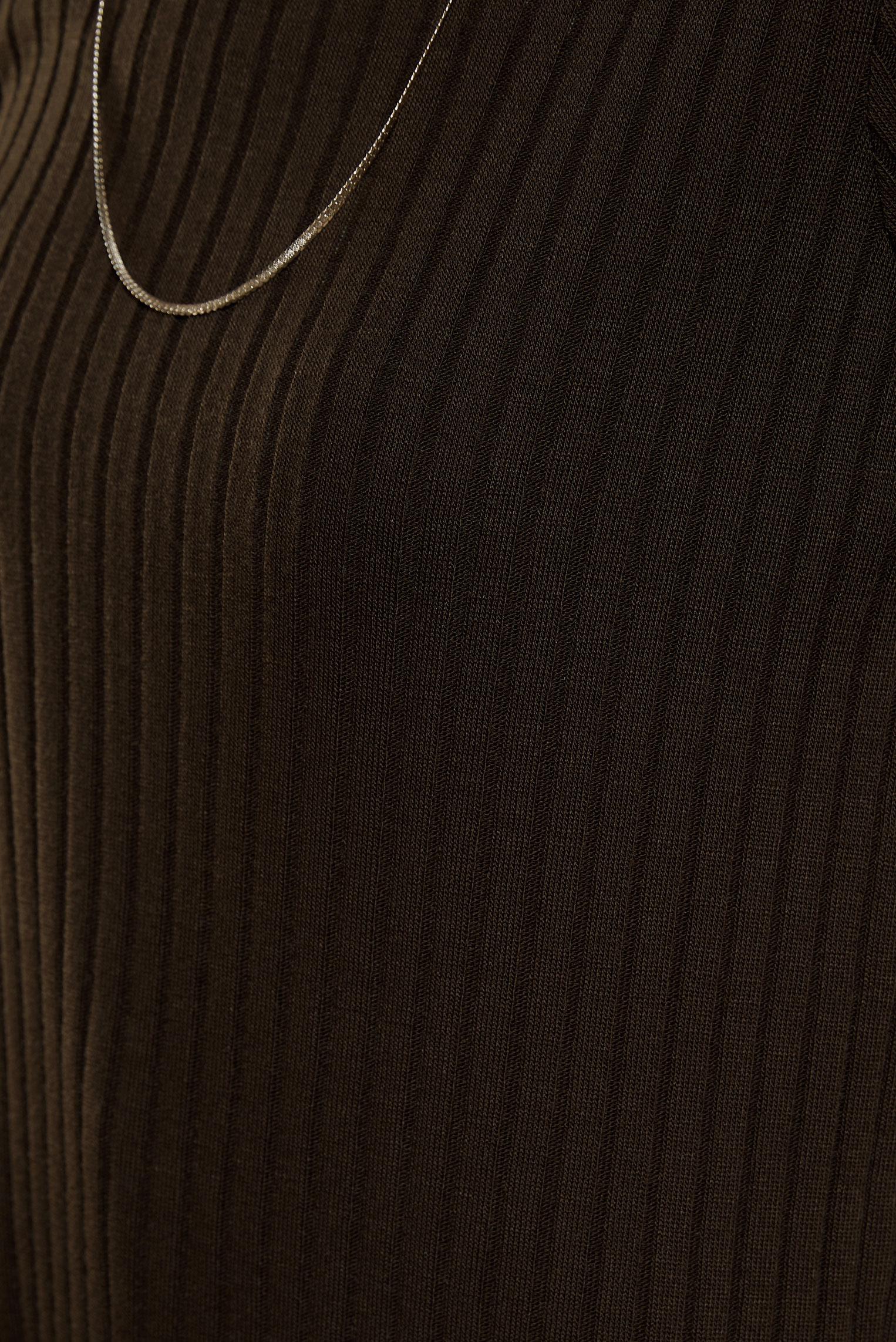 Tesettür giyim KAHVE TESETTÜR TRİKO TUNİK 44932