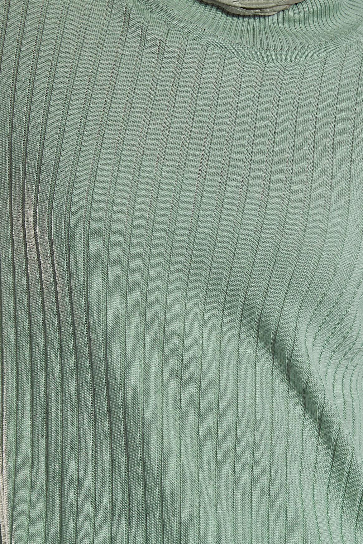 Vêtements hijab VERT TUNIQUE EN TRICOT MODESTE 44932