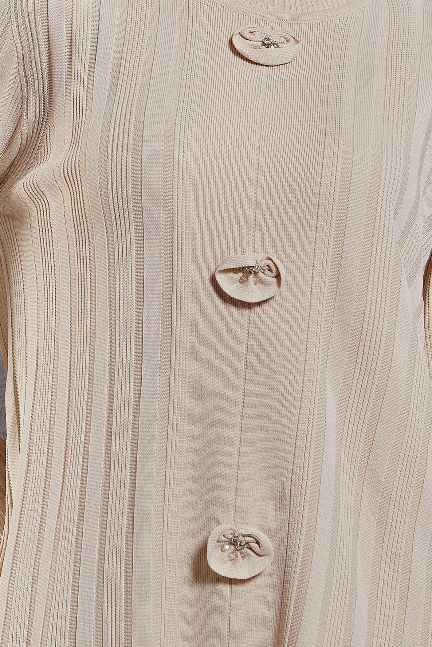 Hijab clothing BEIGE KNITWEAR TUNIC 44961