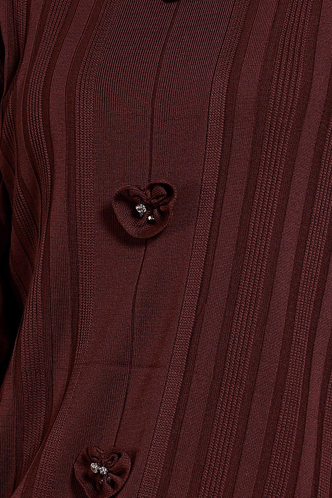 Tesettür giyim KAHVE TRİKO TUNİK 44961