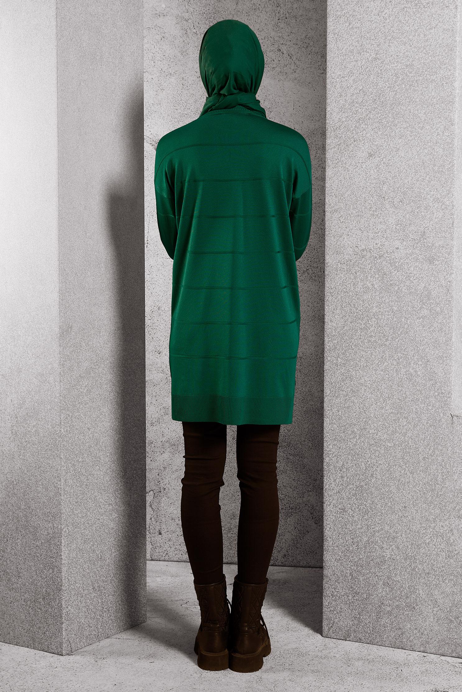 Tesettür giyim MAVİ DÜZ TRİKO TUNİK 44975