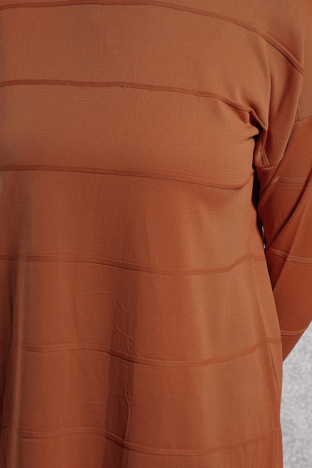 Tesettür giyim TURUNCU DÜZ TRİKO TUNİK 44975