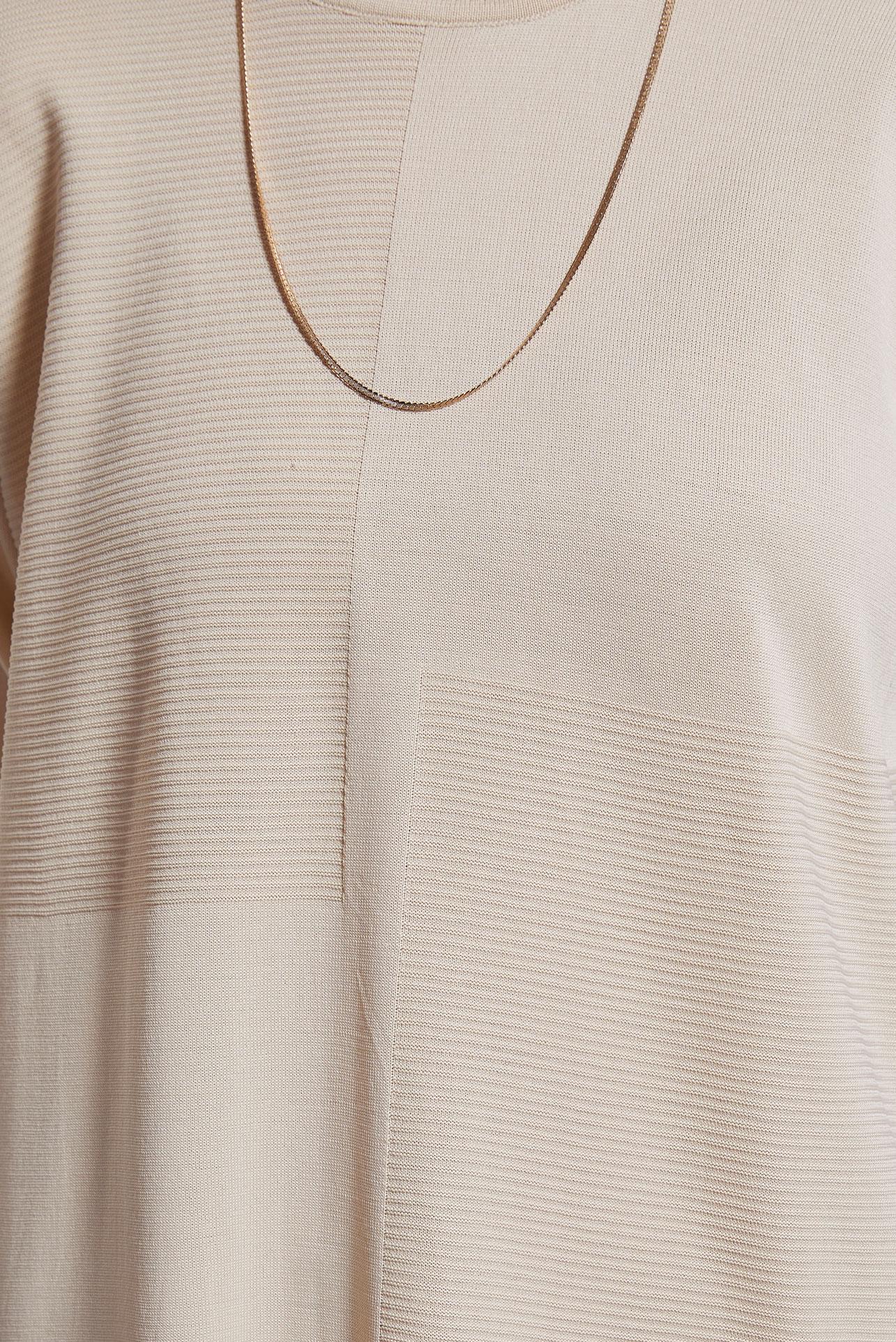 Tesettür giyim BEJ TRİKO TUNİK 44976