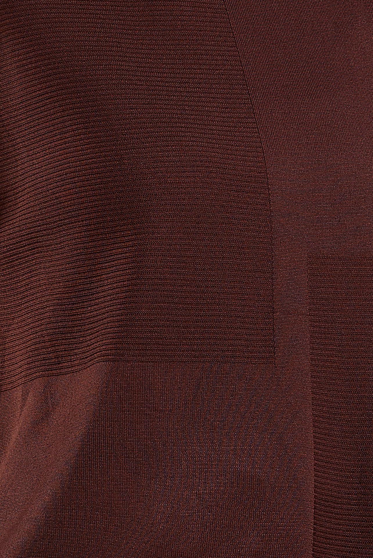 Tesettür giyim KAHVE TRİKO TUNİK 44976