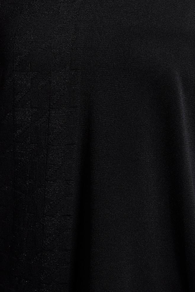 Vêtements hijab NOIR TUNIQUE EN MAILLE BASIQUE 44977 - ALVİNA