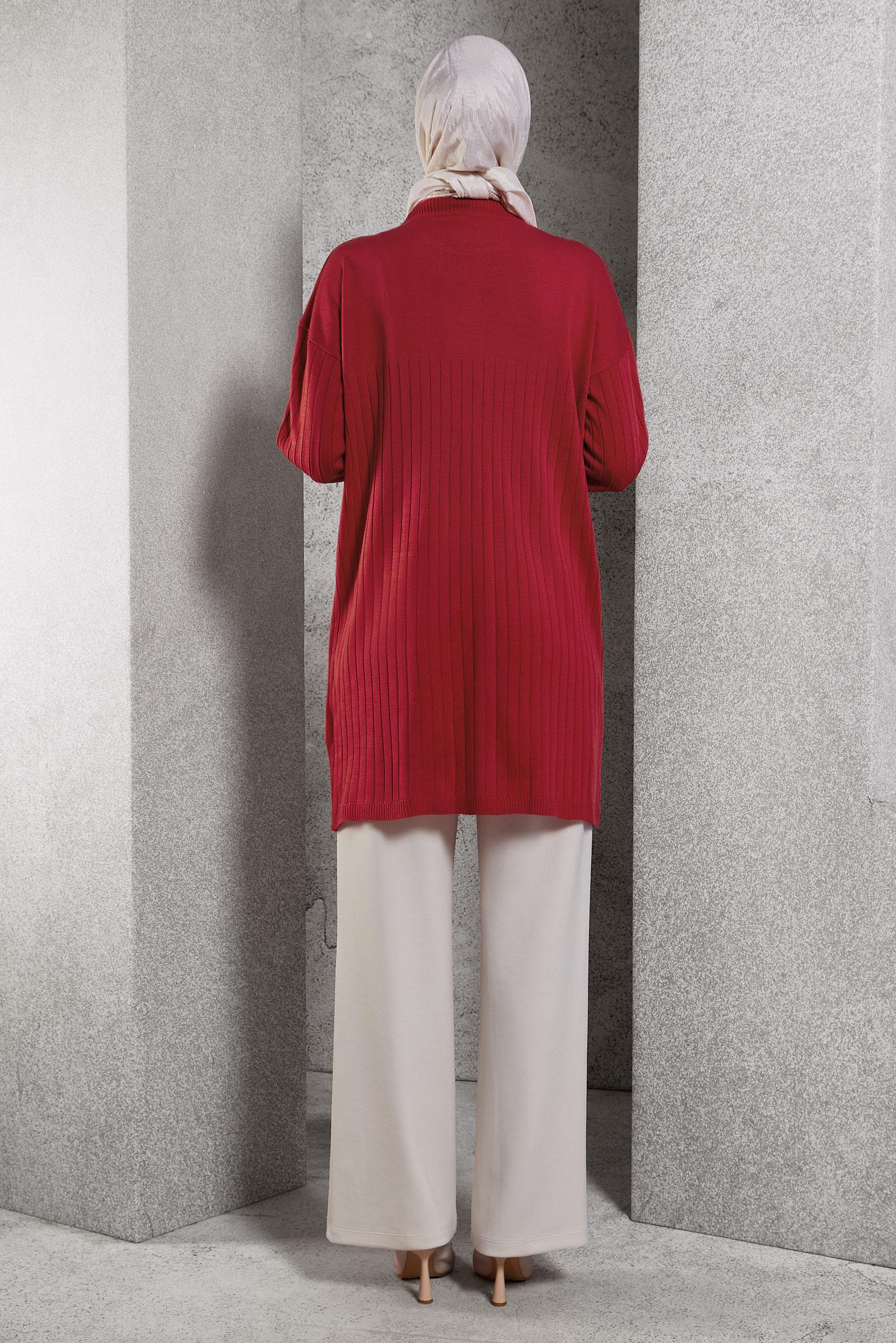 Tesettür giyim MERCAN TRİKO TUNİK 44979