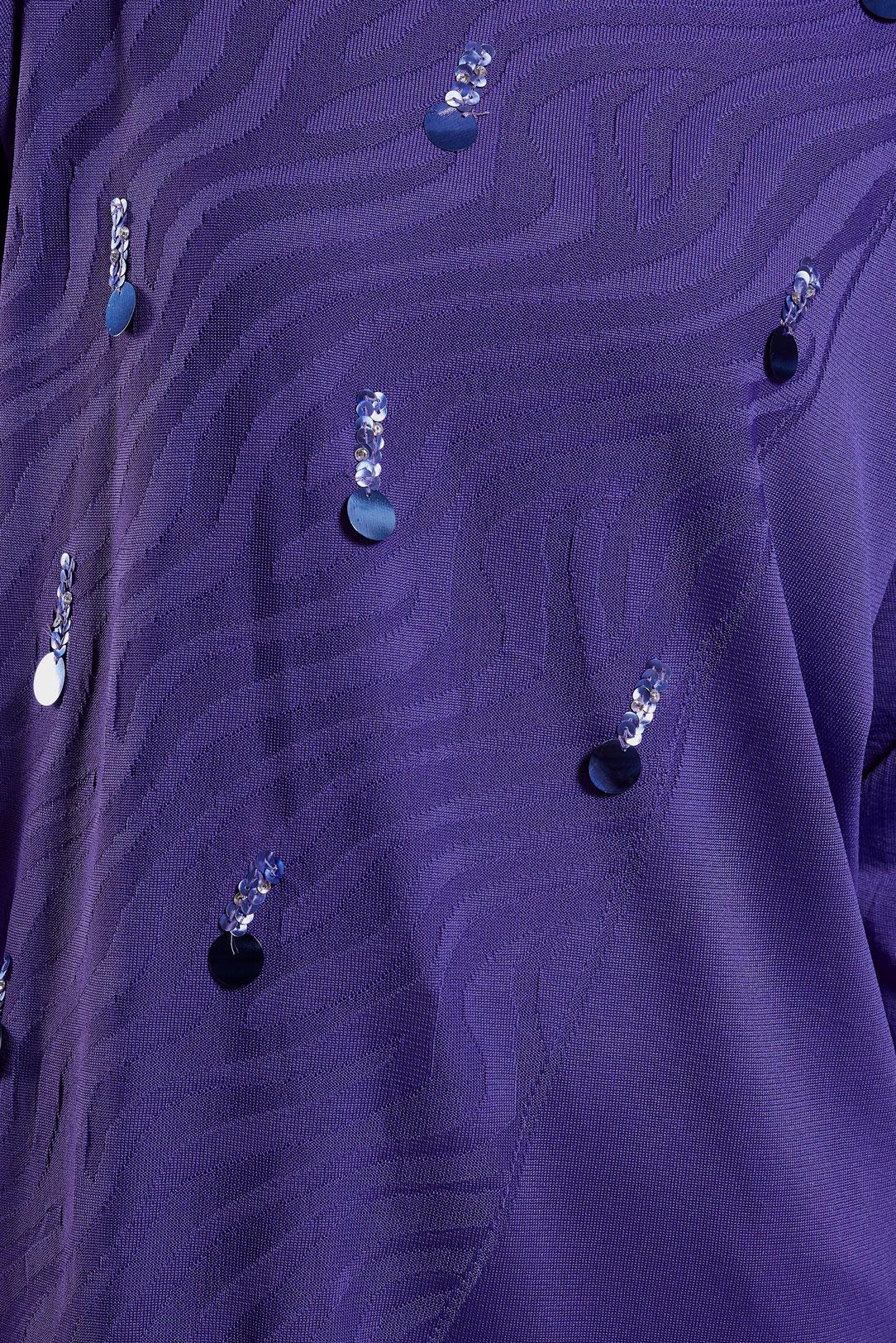 Tesettür giyim MOR TRİKO TUNİK 44980