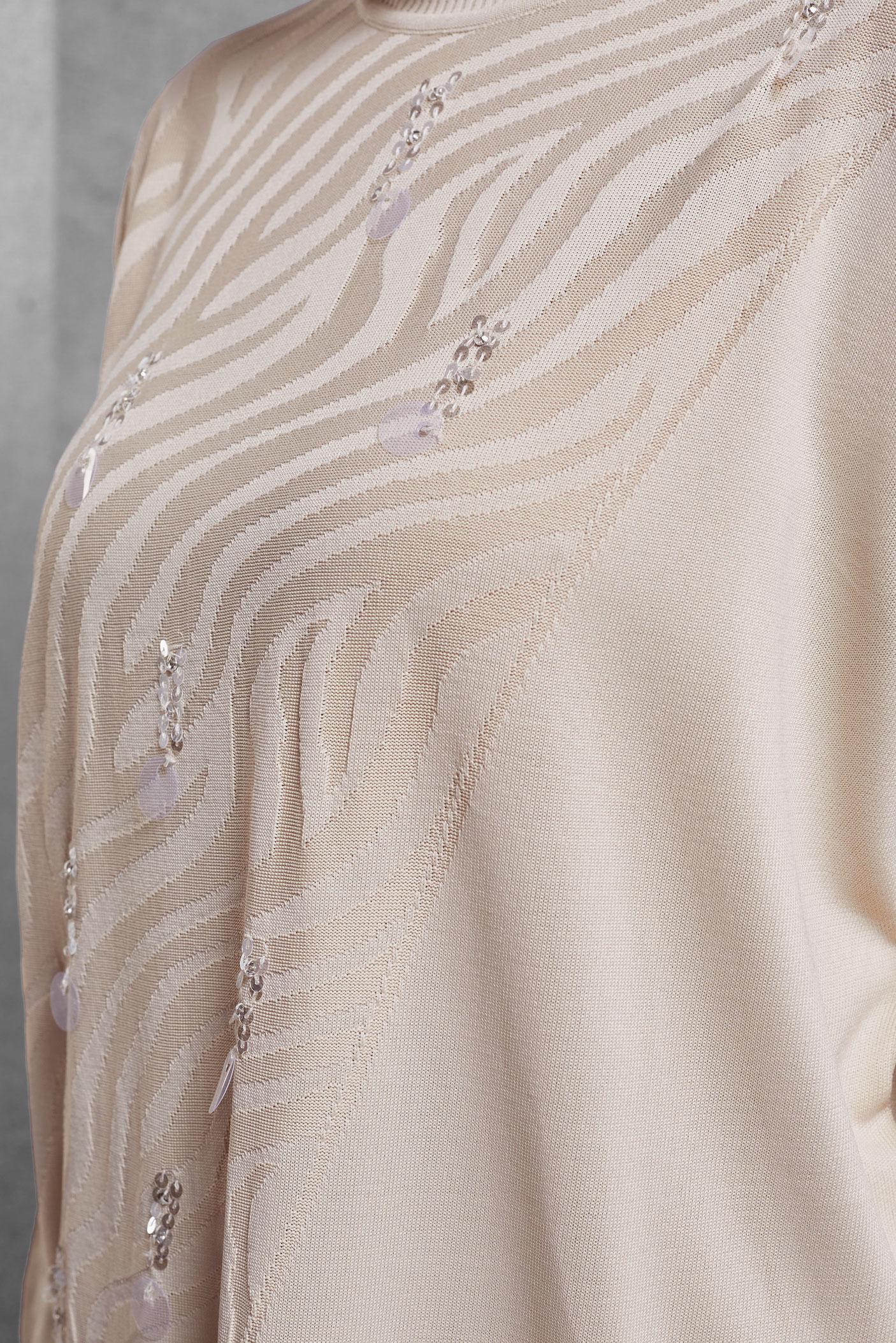 Tesettür giyim BEJ TRİKO TUNİK 44980