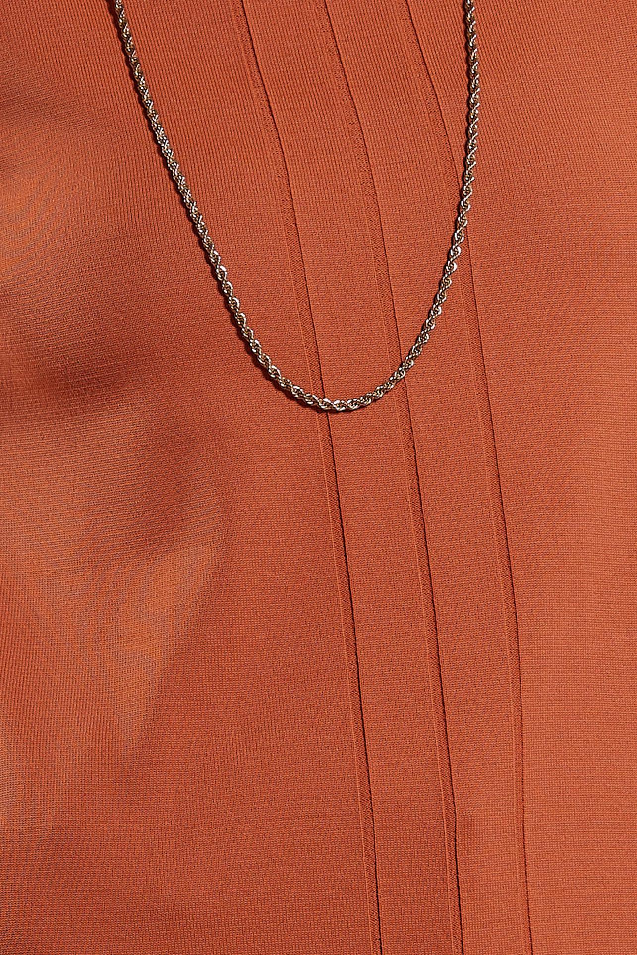 Tesettür giyim TURUNCU TESETTÜR TRİKO TUNİK 44982