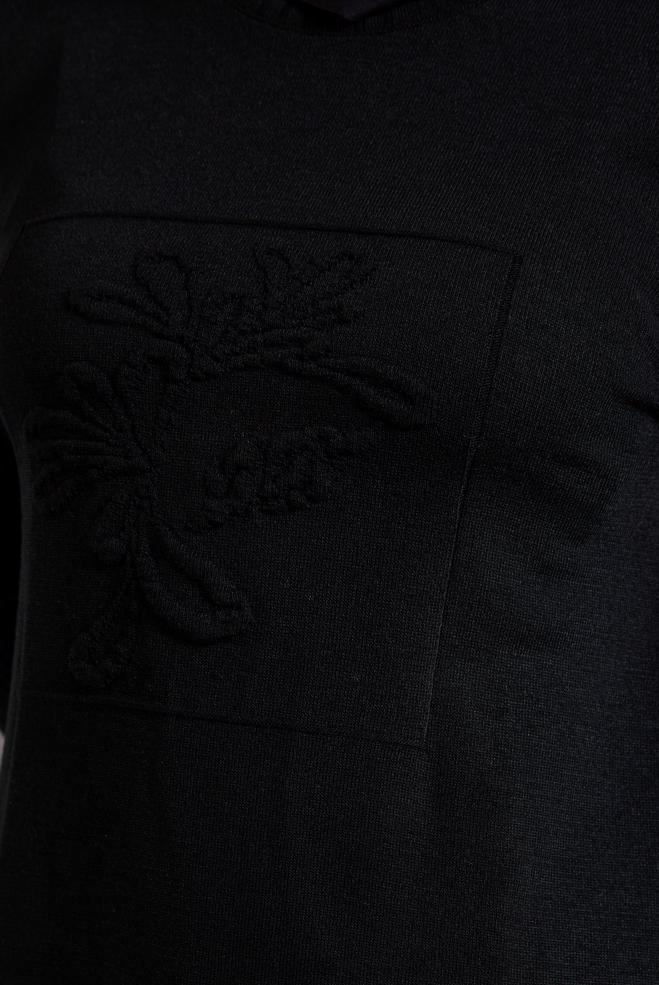 Hijab clothing BLACK KNITWEAR TUNIC 44984 - ALVİNA