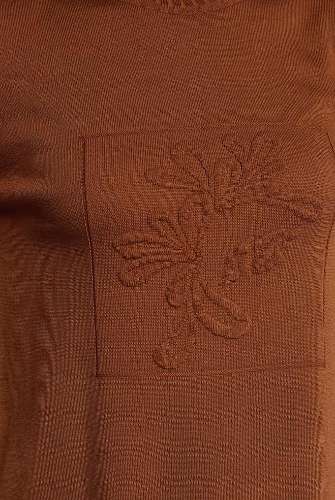 Hijab clothing ORANGE KNITWEAR TUNIC 44984 - ALVİNA