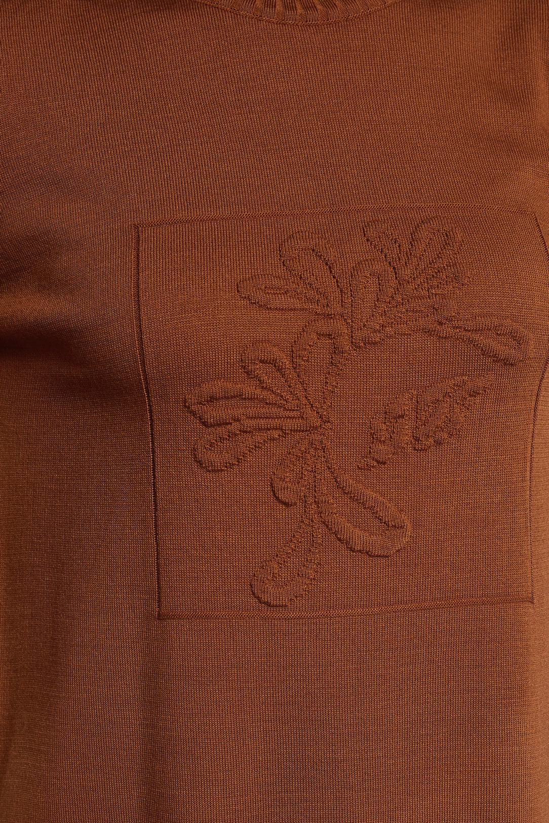 Vêtements hijab ORANGE TUNIQUE EN TRICOT 44984