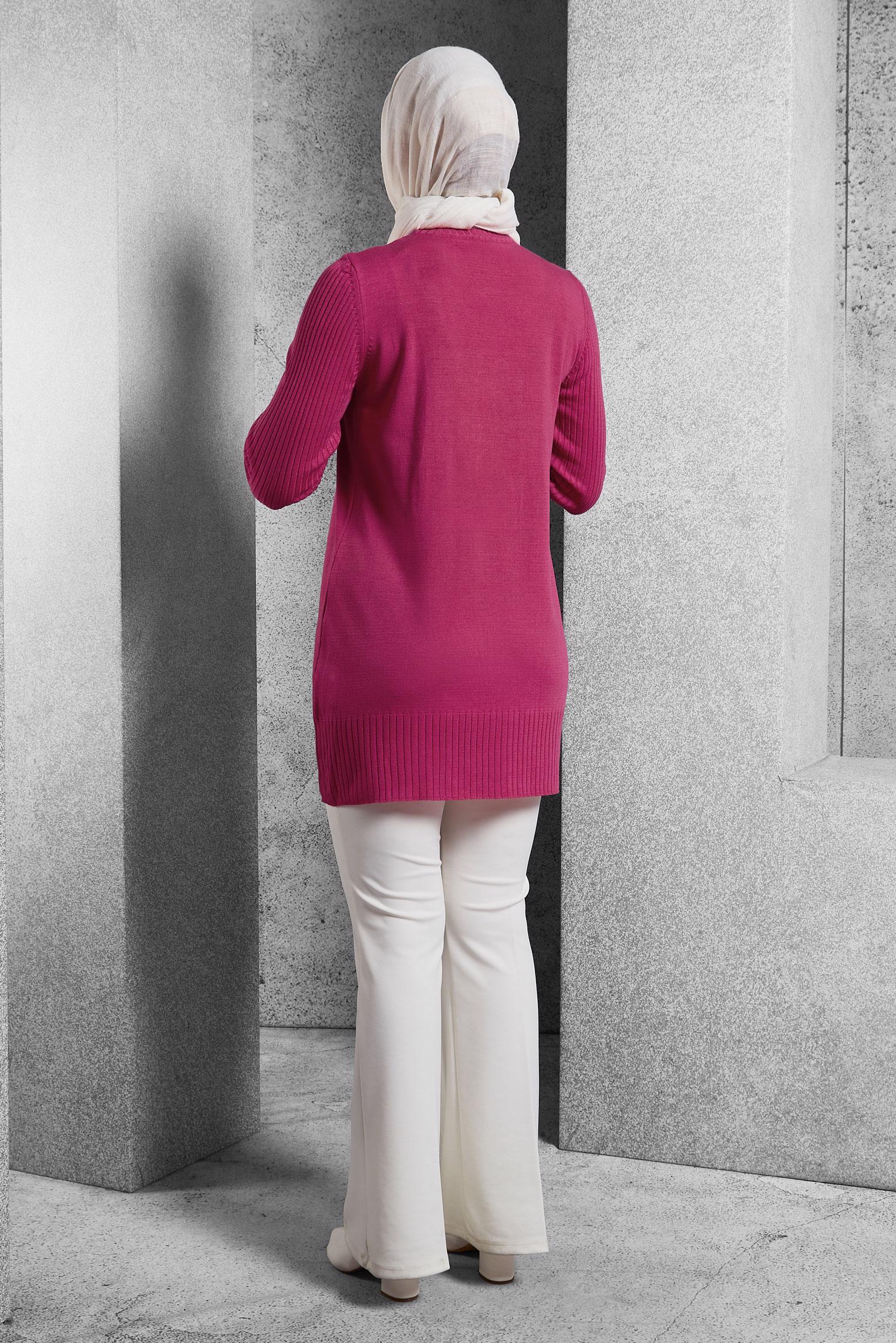 Hijab clothing FUCHSIA KNITWEAR TUNIC 44984
