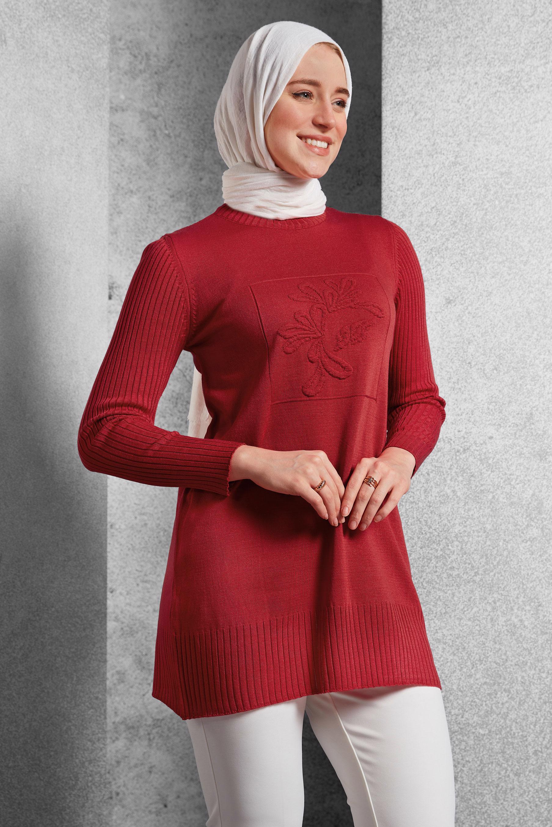 Vêtements hijab CORAIL TUNIQUE EN TRICOT 44984