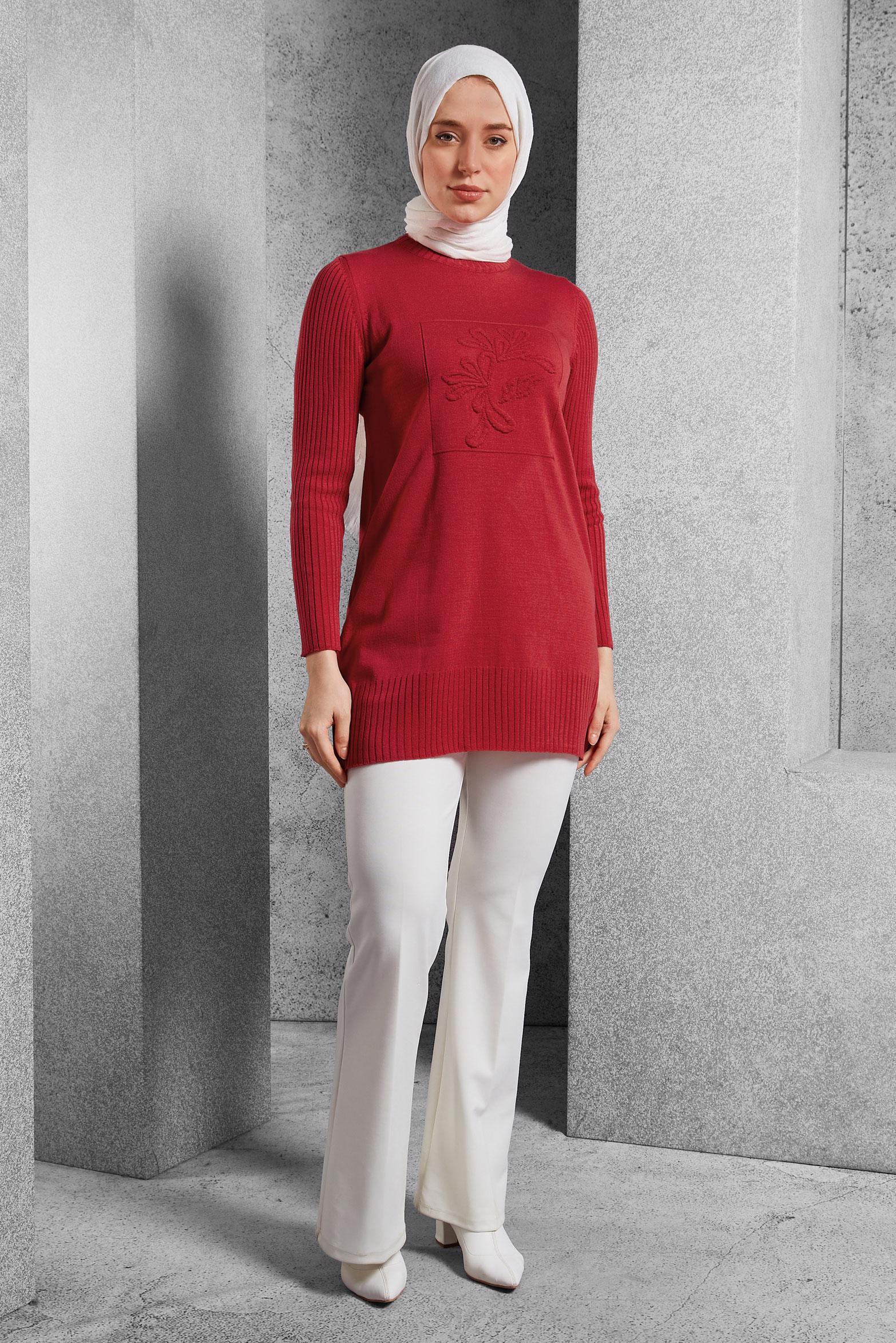 Vêtements hijab CORAIL TUNIQUE EN TRICOT 44984