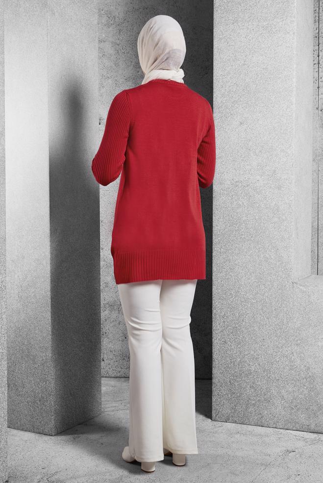 Hijab clothing CORAL KNITWEAR TUNIC 44984 - ALVİNA