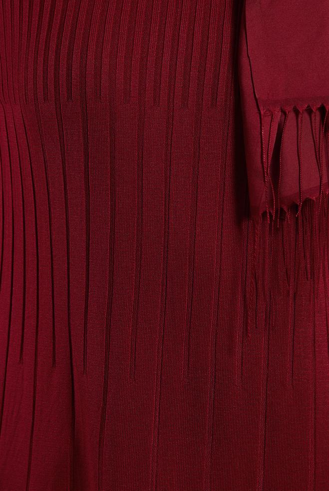 Vêtements hijab ROUGE TUNIQUE EN TRICOT 44986 - ALVİNA
