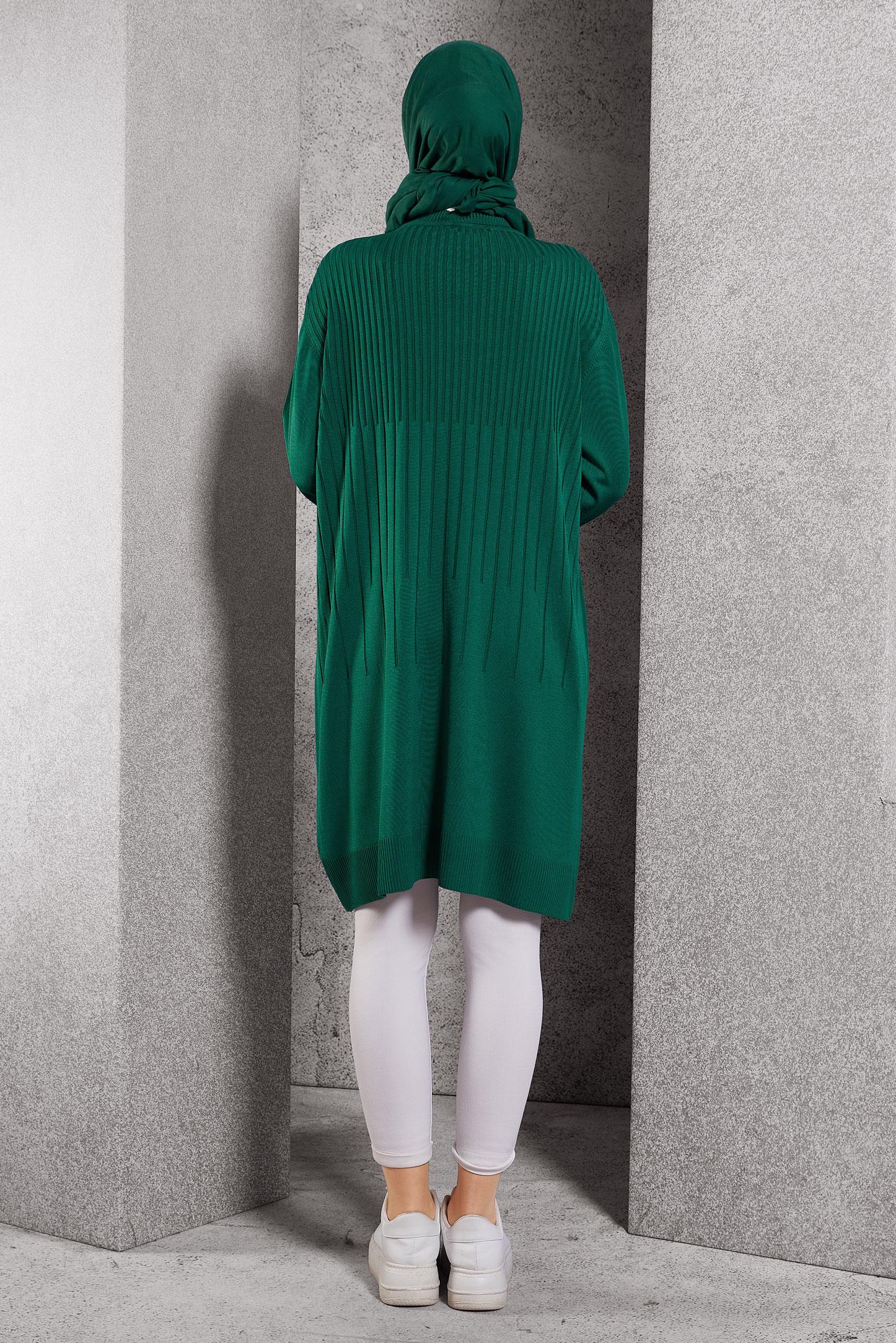 Tesettür giyim MAVİ TRİKO TUNİK 44986