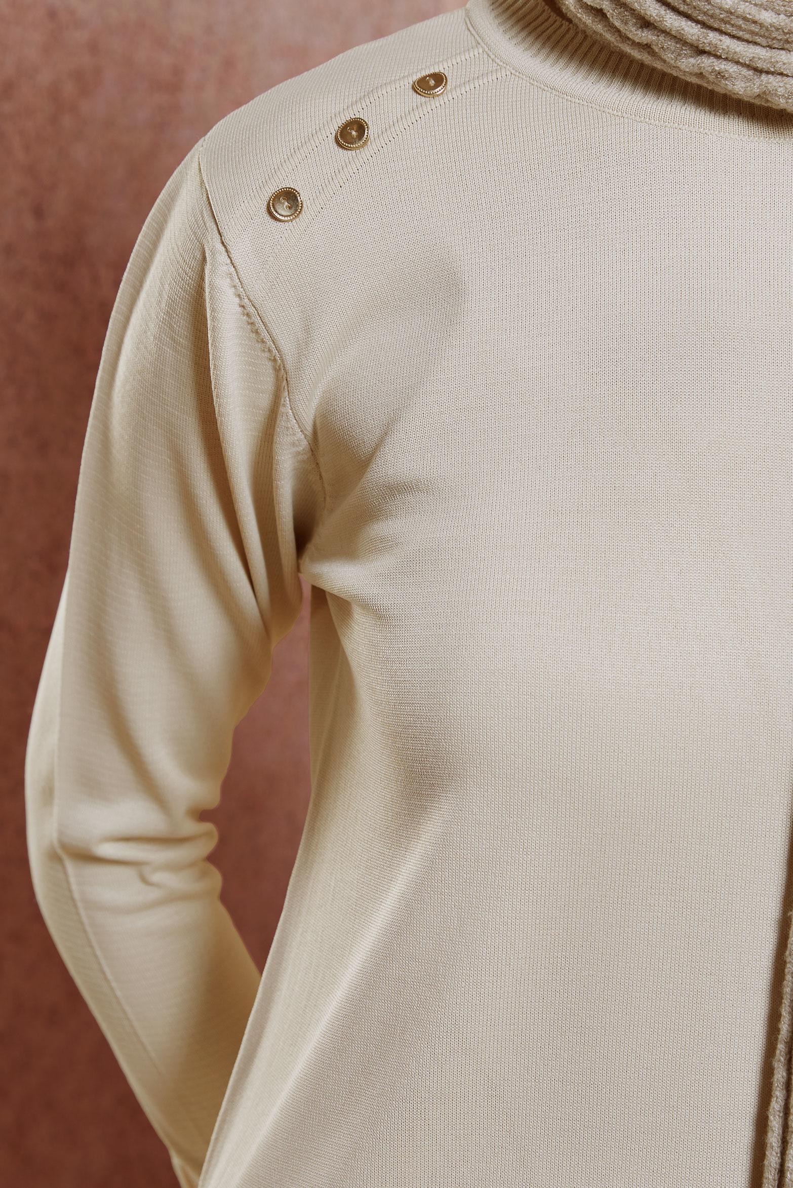 Tesettür giyim BEJ TESETTÜR TRİKO TUNİK 44988