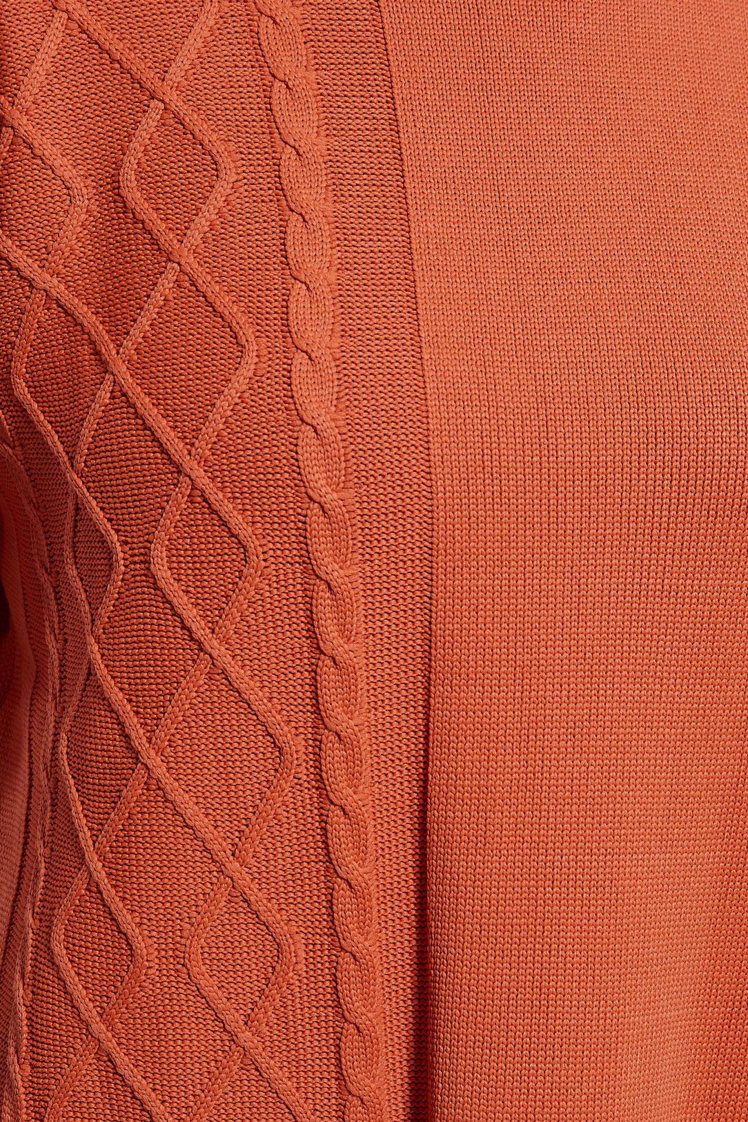 Tesettür giyim TURUNCU TRİKO TUNİK 44994