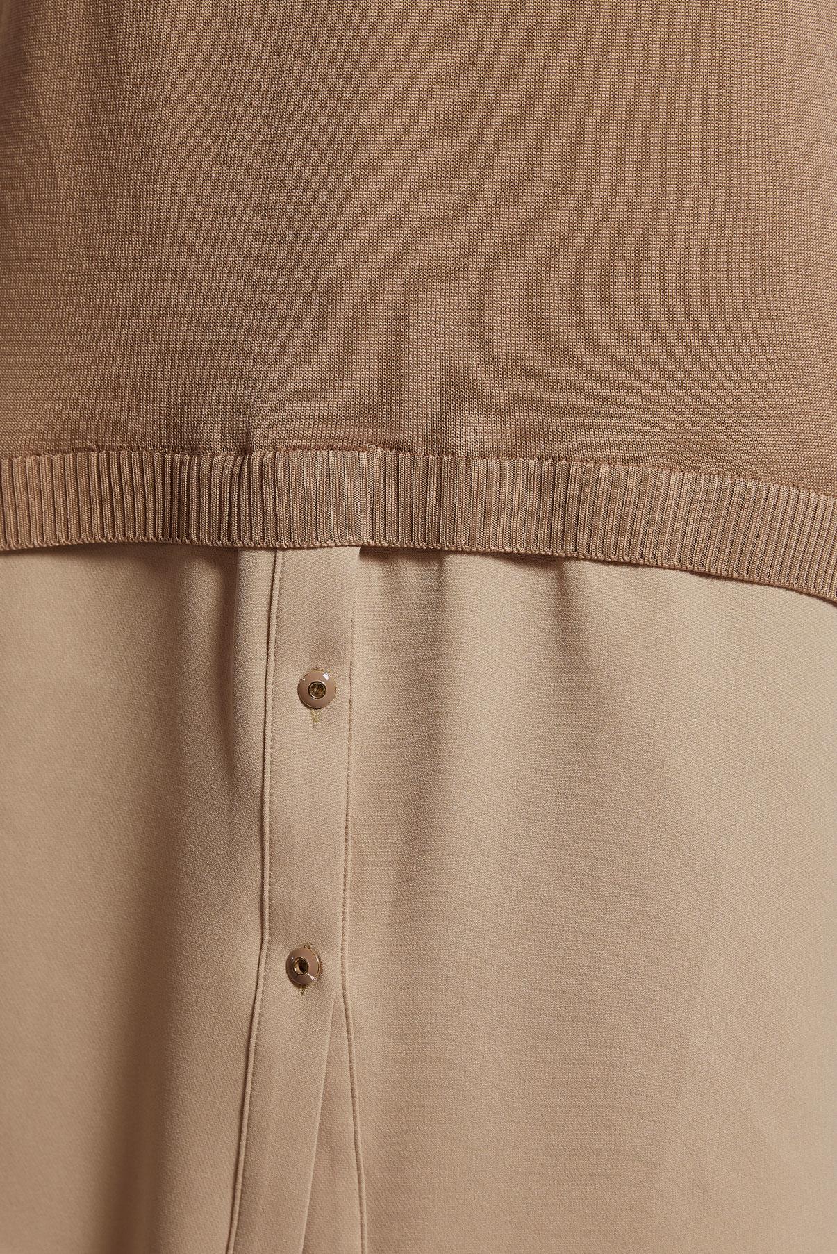 Vêtements hijab BRUN TUNIQUE EN TRICOT 44998