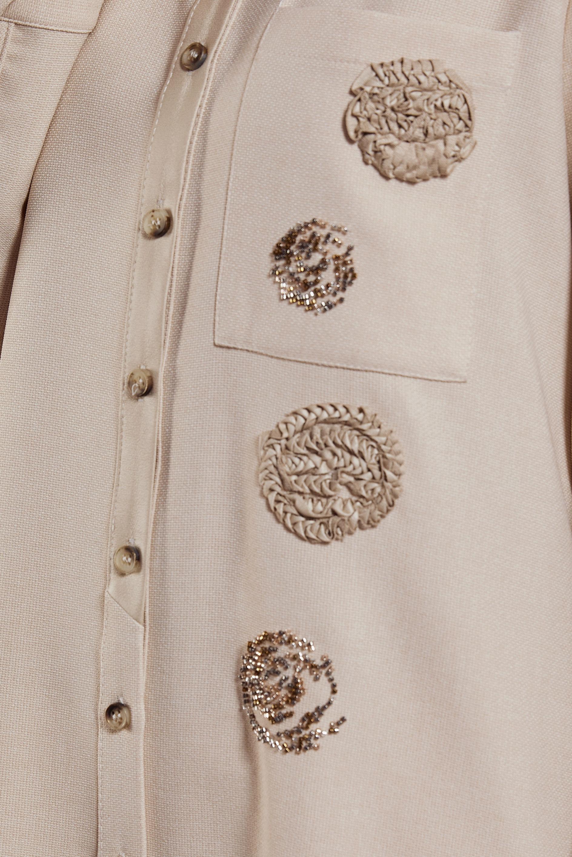 Tesettür giyim BEJ ARMÜRLÜ TESETTÜR TUNİK 45045