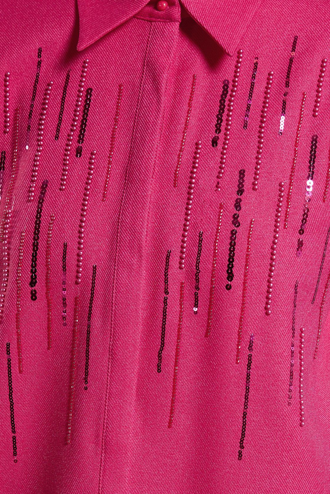 Tesettür giyim FUŞYA PUL PAYET DETAYLI TUNİK 45063