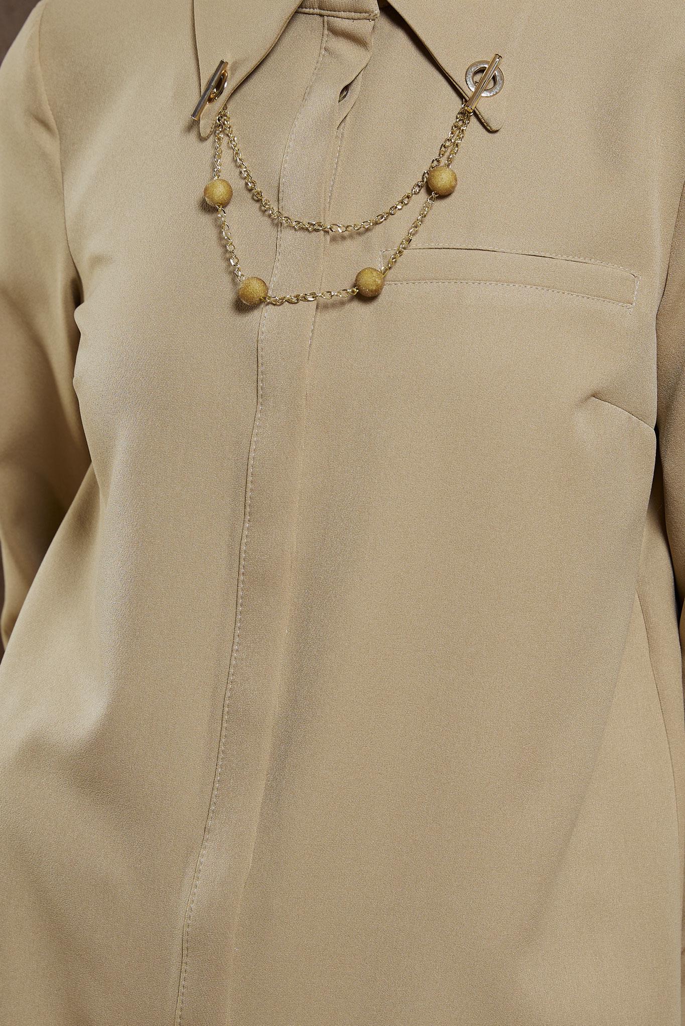 Tesettür giyim KUM AKSESUAR DETAYLI TUNİK 45067