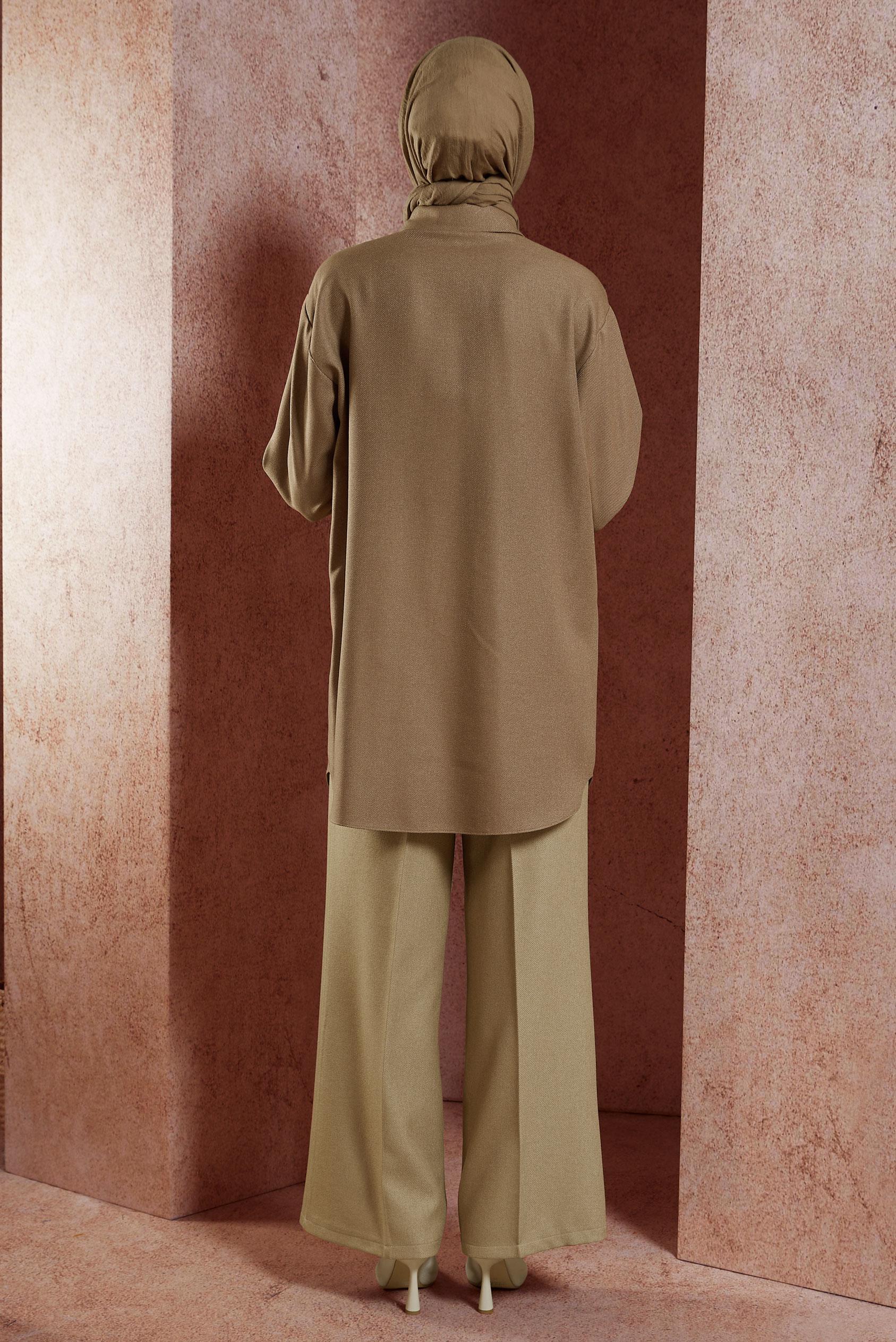 Vêtements hijab TABA TUNIQUE COL CHEMISE 45069