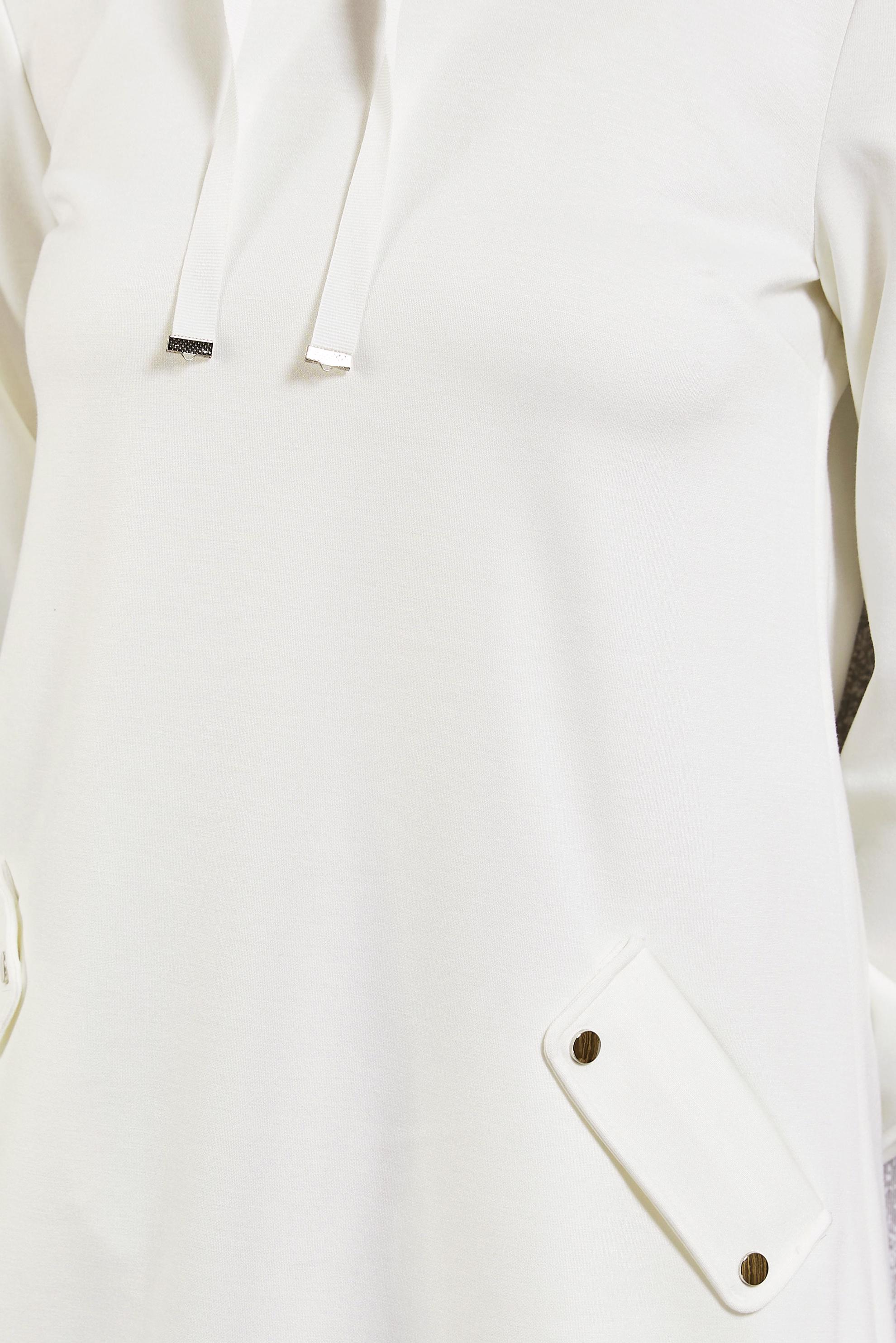 Tesettür giyim BEYAZ YAKASI BAĞCIKLI TUNİK 45075