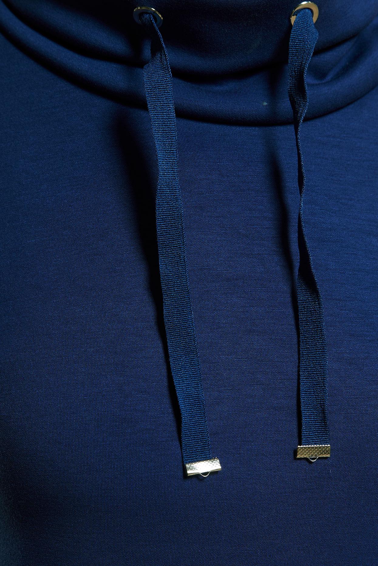 Tesettür giyim LACİVERT YAKASI BAĞCIKLI TUNİK 45075