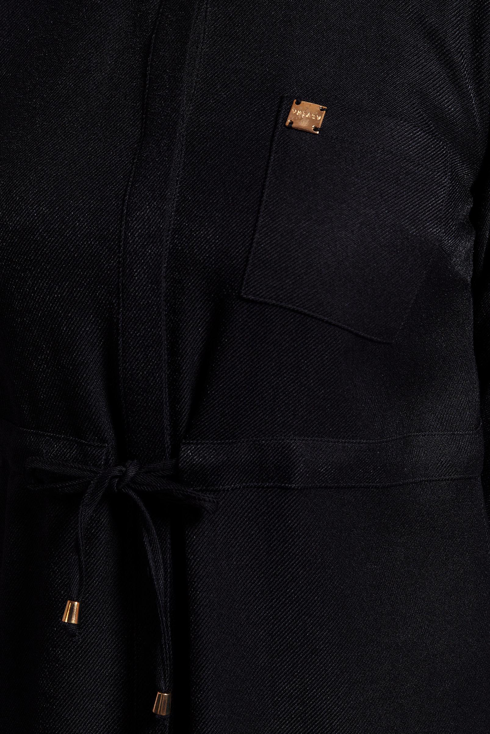 Tesettür giyim SİYAH BELİ BÜZGÜLÜ TUNİK 45076